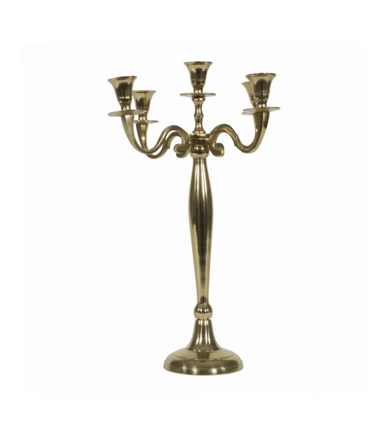 Gouden klassieke kandelaar 41 cm